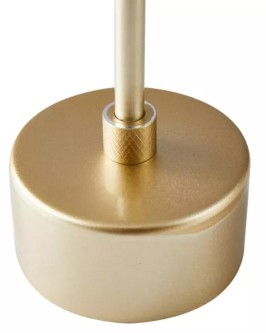 LUMINÁRIA DE MESA TEAS DICROICA PAR16 HALOPIN 43XØ10CM METAL E VIDRO DOURADO FOSCO - Foto 2