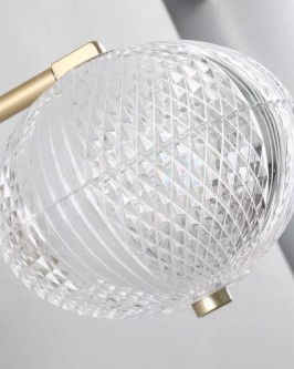ARANDELA DE PAREDE LED LUSE 3000K 7W 23X15CM METAL E ACRÍLICO OURO CHAMPANHE - Foto 2