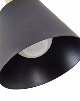 PENDENTE PETTI Ø20x15CM METAL PRETO E DOURADO - Foto 2